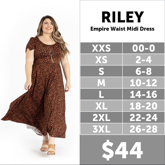 The Riley Dress LuLaRoe - Picture 2 of 6